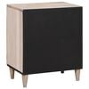 vidaXL Cabinet de chevet Beige 50 x 33 x 60 cm Bois d'acacia massif