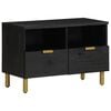 vidaXL Meuble TV noir 70x33x46 cm bois d'ing&eacute;nierie