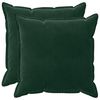 vidaXL Coussin avec oreiller HOUTEN 2 pc Vert fonc&eacute; Fl&oslash;jl