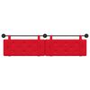 vidaXL T&ecirc;te de lit suspendue Rouge 210 x 55 x 5 cm Simili cuir