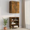 vidaXL Armoire murale suspendue Chêne fumé 69,5x34x90 cm