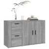 vidaXL Buffet Sonoma gris 100x33x59,5 cm Bois d'ing&eacute;nierie
