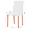vidaXL Table et chaises 7 pcs Cuir synthétique Chêne Couleur crème