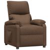 vidaXL Fauteuil inclinable Marron Tissu