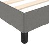vidaXL Cadre de lit sans matelas gris fonc&eacute; 120x190 cm tissu