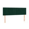 vidaXL T&ecirc;tes de lit Vert fonc&eacute; 144x5x78/88 cm Velours