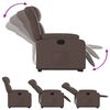 vidaXL Fauteuil inclinable marron similicuir