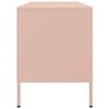 vidaXL Meuble TV rose 100,5x39x50,5 cm acier
