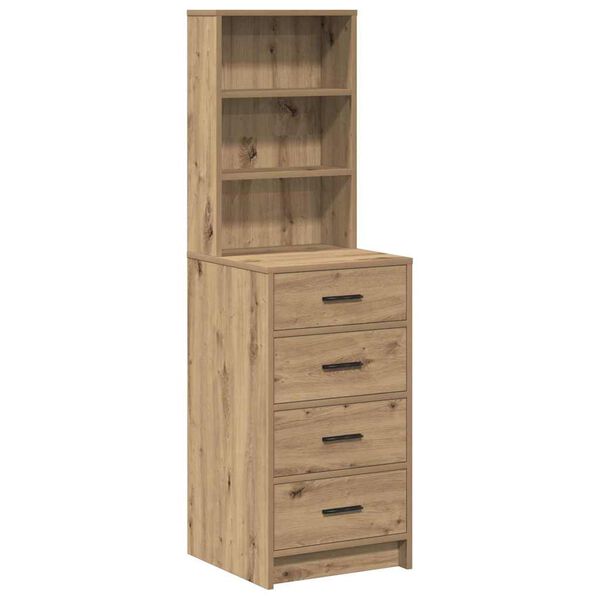 vidaXL Haut Armoire ch&ecirc;ne artisanal 40 x 41 x 135 cm Bois d'ing&eacute;nierie