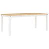 vidaXL Table &agrave; manger Corona blanc 180x90x75 cm bois massif de pin
