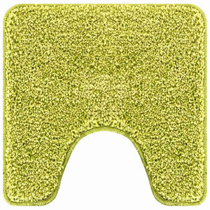 vidaXL Tapis de bain antid&eacute;rapant avec d&eacute;coupe pour toilette Vert