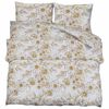 vidaXL Ensemble de housse de couette blanc et marron 200x200 cm Coton