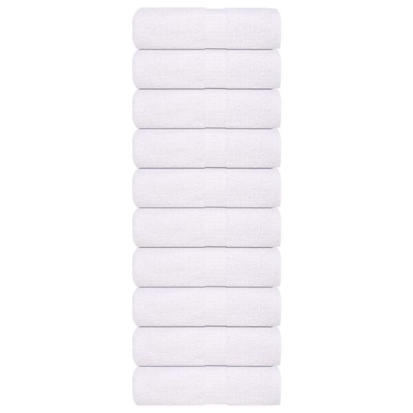 vidaXL Serviettes d'invité FROGN 10 pcs blanc 30x50 cm 360 g/m²