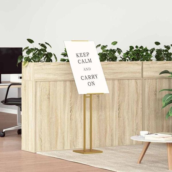 vidaXL Pr&eacute;sentoirs de salon 2 pcs Dor&eacute; 26,5 x 26,5 x 150 cm Acier