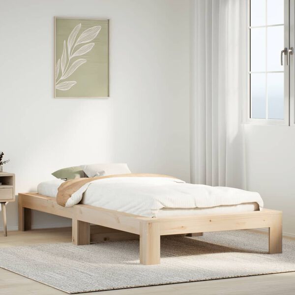 vidaXL Cadre de lit sans matelas 90x200 cm bois de pin massif