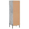 vidaXL Armoire &agrave; chaussures gris b&eacute;ton 30x35x105 cm bois d'ing&eacute;nierie