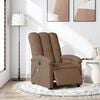 vidaXL Fauteuil inclinable de massage &eacute;lectrique marron tissu