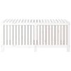 vidaXL Boîte de rangement de jardin Blanc 147x68x64 cm Bois de pin
