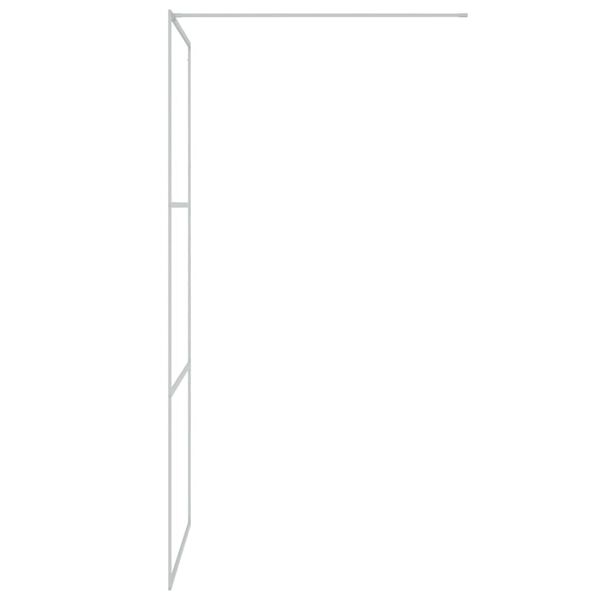 vidaXL Paroi de douche Argenté 90x195 cm Verre ESG transparent