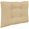 vidaXL Coussin de canap&eacute; d'ext&eacute;rieur 2 pcs Beige Polyester