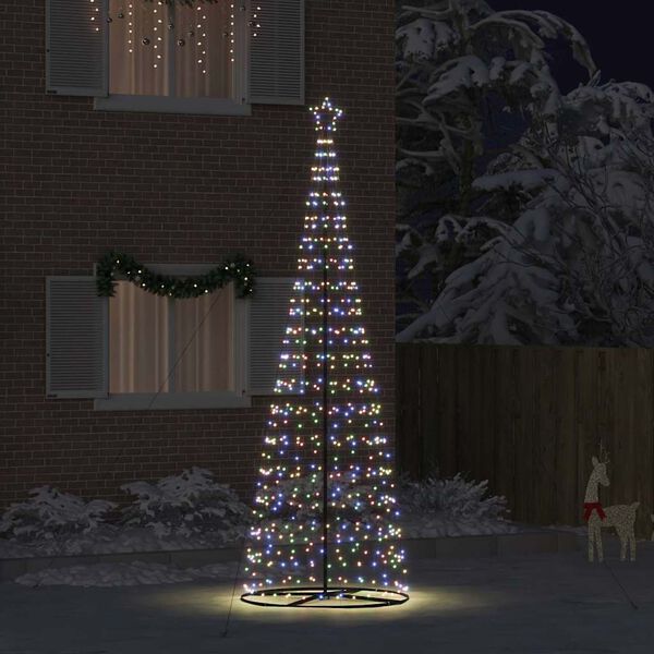 vidaXL Arbre de No&euml;l LED avec 800 LED Multicolore 400 cm Fer