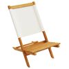 vidaXL Chaises de jardin pliantes lot de 8 tissu et bois massif