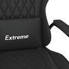 vidaXL Chaise de jeu Noir Similicuir