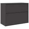 vidaXL Armoire de rangement Noir 90 x 40 x 70 cm Acier