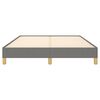 vidaXL Cadre de lit sans matelas gris fonc&eacute; 140x190 cm tissu