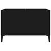 vidaXL Armoire à disques noir 74,5x38x48 cm bois d'ingénierie