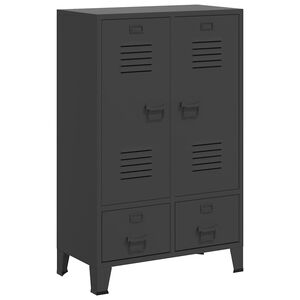 vidaXL Garde-robe industrielle Anthracite 67x35x107 cm Acier
