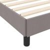 vidaXL Lit &agrave; ressorts avec matelas Taupe 180 x 200 cm tissu