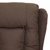 vidaXL Fauteuil de massage Taupe Tissu