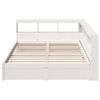 vidaXL Lit biblioth&egrave;que sans matelas blanc 160x200 cm bois pin massif