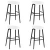 vidaXL Ensemble de bar 5 pcs Blanc