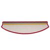 vidaXL Tapis d'escalier 20 pi&egrave;ces 65 x 24 x 4 cm Rouge Demi-rond Grand
