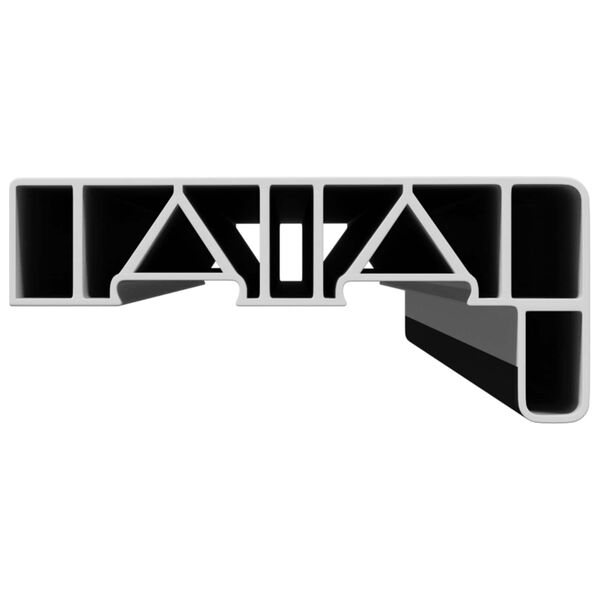 vidaXL Appui de fen&ecirc;tre Anthracite avec grain de bois PVC