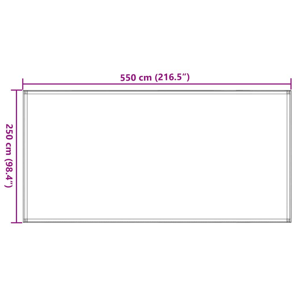 vidaXL Tapis de tente 250x550 cm Marron