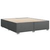 vidaXL Sommier &agrave; lattes de lit avec matelas Gris fonc&eacute; 180x200cm Tissu