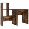 vidaXL Bureau Ch&ecirc;ne fum&eacute; 131,5 x 50 x 106,5 cm Bois d'ing&eacute;nierie