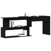 vidaXL Bureau Ch&ecirc;ne noir 200 x 50 x 76 cm Bois d'ing&eacute;nierie