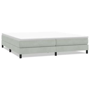 vidaXL Sommier &agrave; lattes de lit sans matelas gris clair 200x210cm