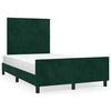 vidaXL Cadre de lit sans matelas vert fonc&eacute; 120x200 cm velours