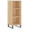 vidaXL Buffet haut Chêne sonoma 34,5x34x180 cm Bois d'ingénierie