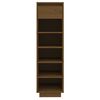 vidaXL Armoire à chaussures marron miel 30x34x105cm bois de pin massif