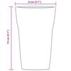 vidaXL Verres 6 pcs 415 ml