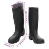 vidaXL Bottes de pluie noir taille 45 PVC