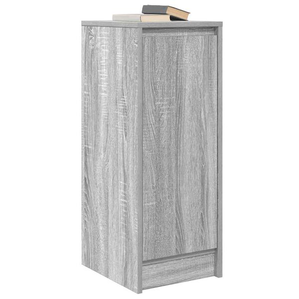 vidaXL Buffet sonoma gris 29,5x34x76 cm bois d'ing&eacute;nierie