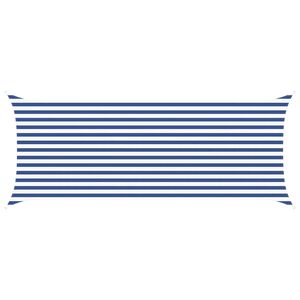 vidaXL Voile d'ombre Bleu et Blanc 5 x 2 m 100 % polyester Oxford