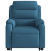 vidaXL Fauteuil inclinable bleu velours